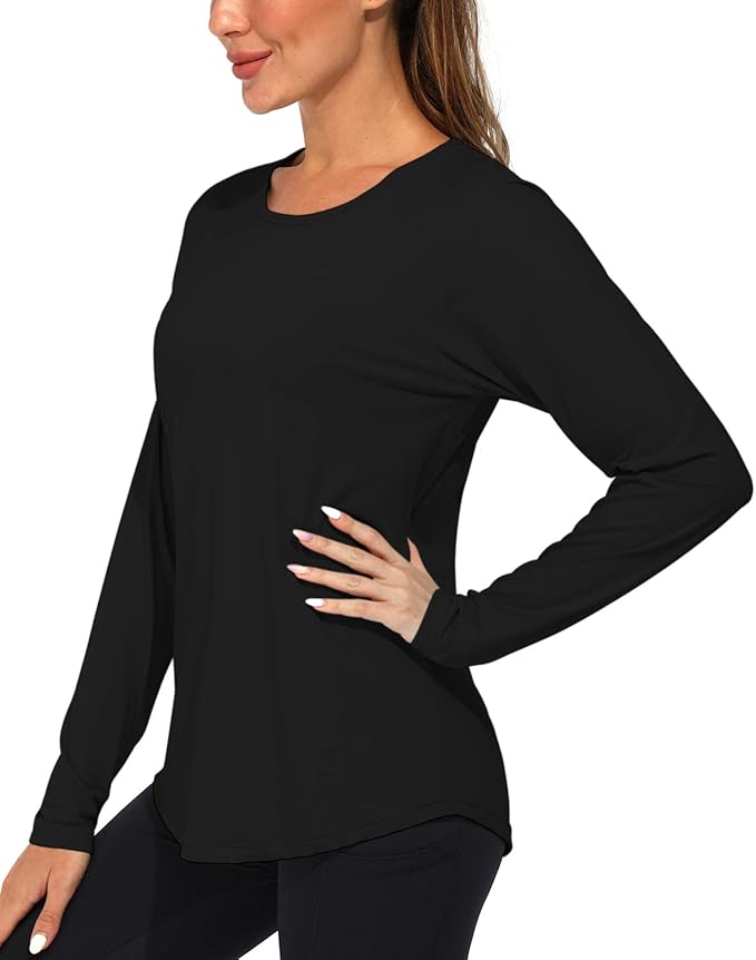 G4Free Women's UPF 50+ Workout Shirts Sun Protection Quick Dry Long