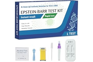 FEAVBAFT Epstein-Barr (EBV) Test Kit at-Home – No Need for a lab Visit– Detects IgG Response to VCA & EBNA (for in Vitro Diagnostic Use Only), Finger-Prick Sample.