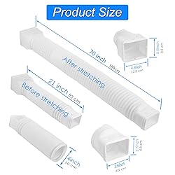 3 Pack Gutter Downspout Extensions with