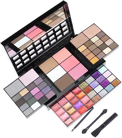 Amazon Cindiry 化粧セット 化粧美容用 化粧品 高人気 74色 多機能 携帯便利 マスカラ ファンデーション マニキュア コンシーラー メイクブラシ アイブロウペンシル パフ アイシャドウ プレゼント Cindiry メイクアップセット 通販