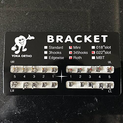 10 Packs/set Dental Orthodontics Brackets Braces Mini Roth.022 Hooks 3-4-5