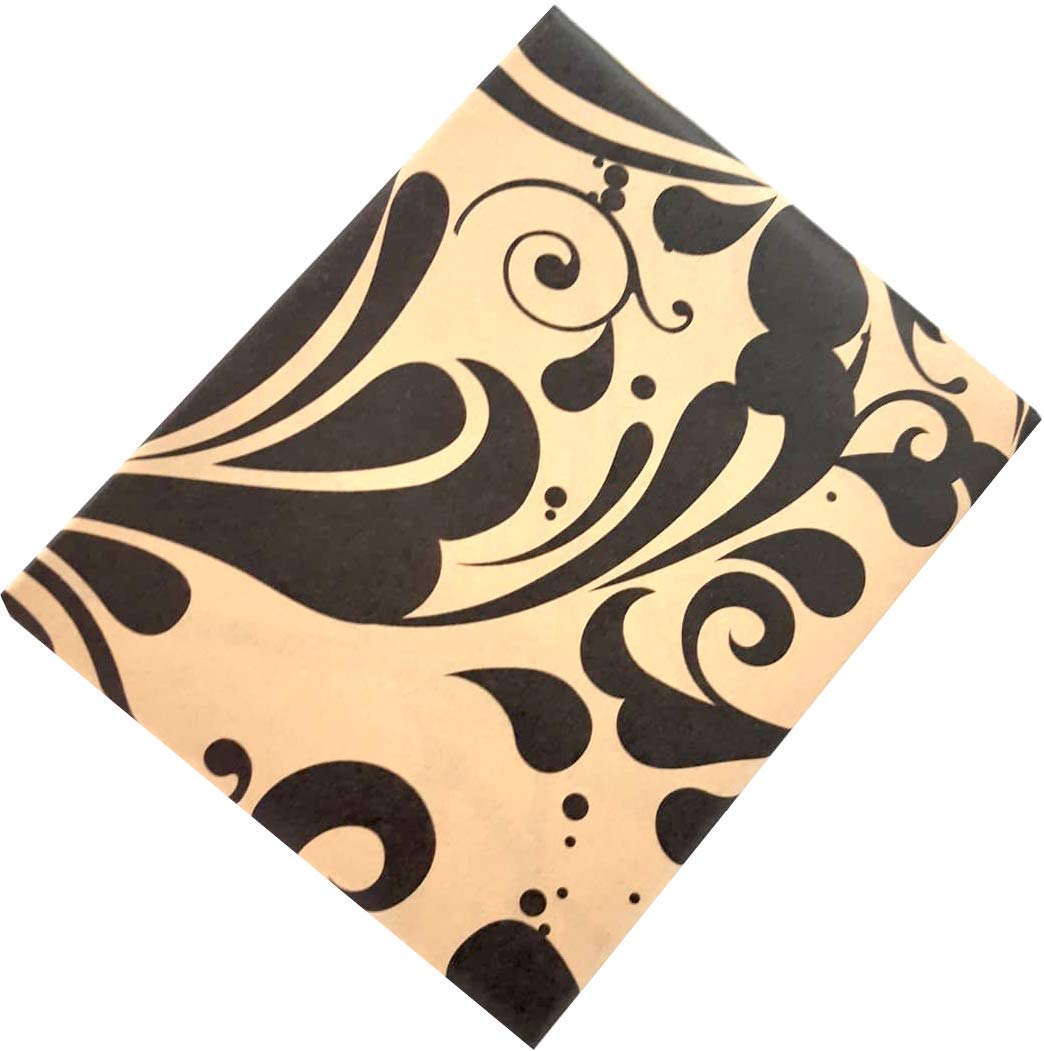 Kraft Wrapping Paper Roll 100% Recycled and Recyclable Gift Wrap (Swish Black 4m)