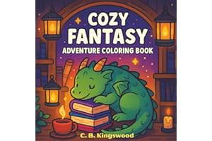 Cozy Fantasy Adventure Coloring Book: A Soothing Fantasy Quest for Adults and Teens