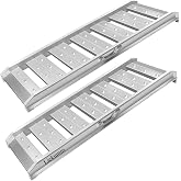 LIEKUMM 4FT Aluminum Truck Ramps, 3520 Lbs Heavy-Duty | Heavy-Duty Capacity, No Assembly Required, Ideal for Pickup Trucks, ATVs, UTVs, Motorcycles, Lawn Mowers