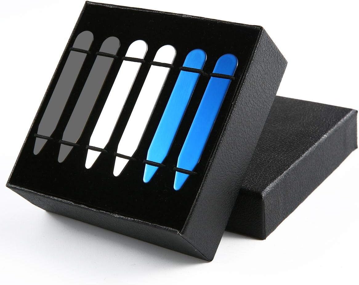 2.5in Metal Collar Stays For Shirt,Collar Stiffener Inserts Fish Desigh