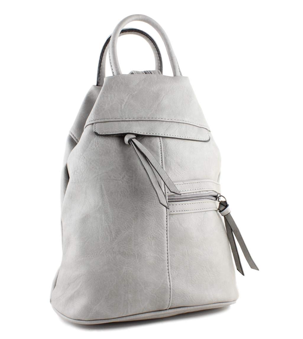 Kukk Zaino Donna Margaret Elegante in Pelle Pu Zainetto e Borsa in un unico  accessorio Leggerissimo Morbido e alla Moda 1 Nero Donna urban-earth.co.uk