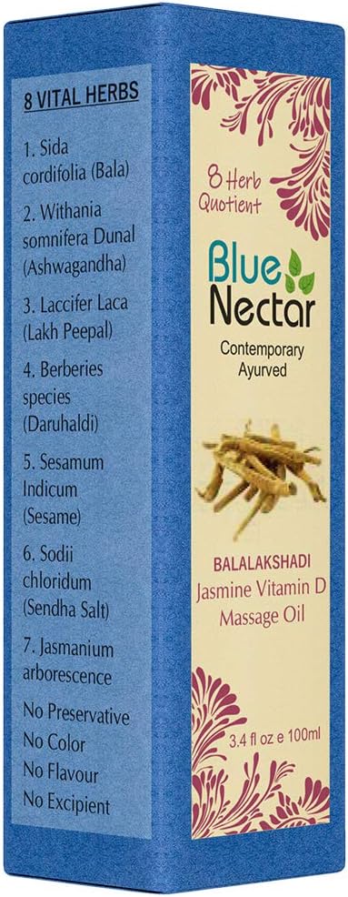Blue Nectar Balalakshadi Sensous Jasmine Body Oil, 100 ml (Pack of 1) - Image 3