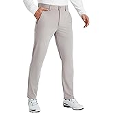 PULI Mens Golf Pants Stretch Work Dress Pants 30" Soft Lightweight Casual Comfy Trousers with Pockets