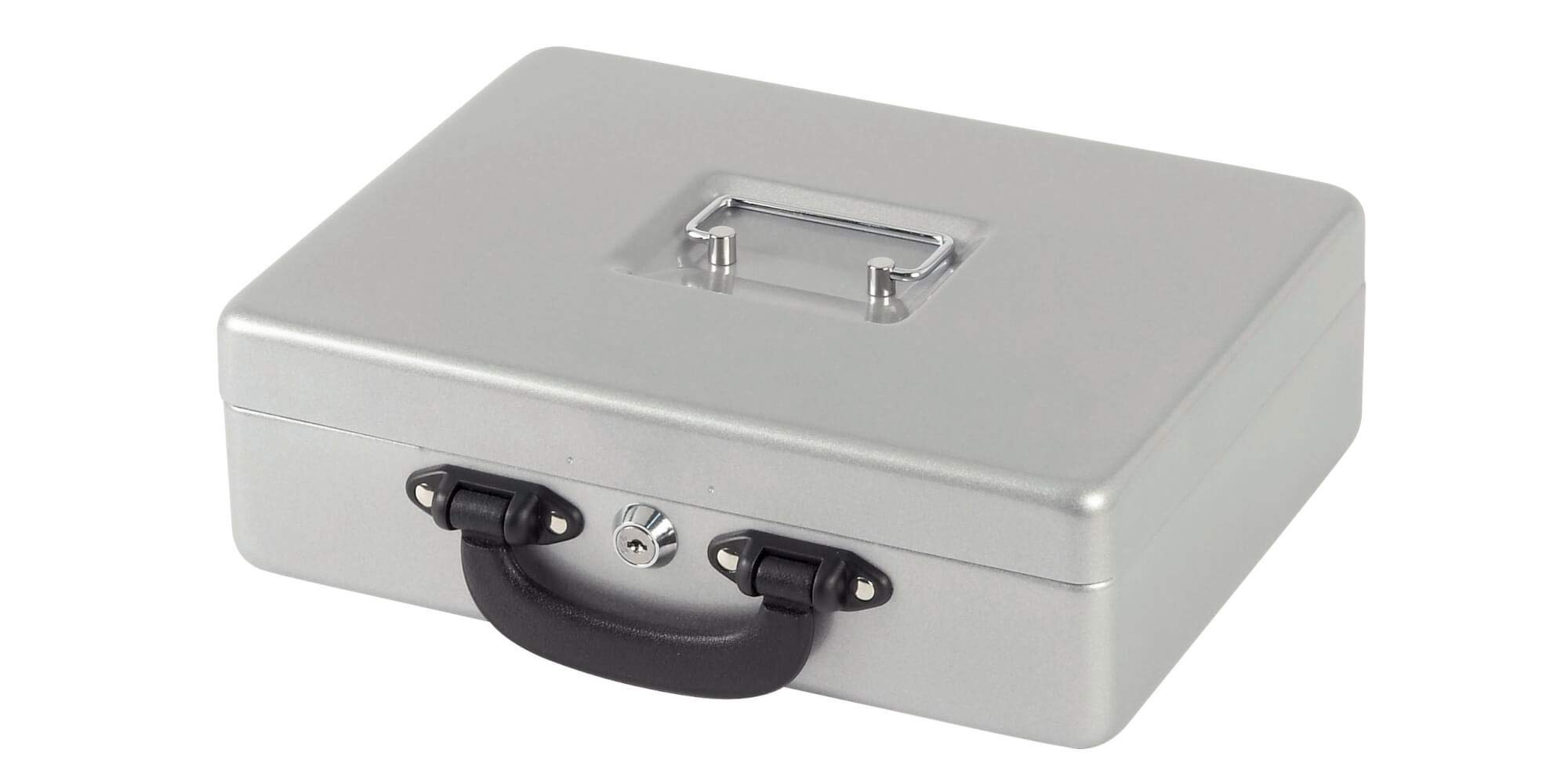 Maul Box with Counting Insert, Steel, Euro Insert, Security Cylinder Lock, 300 x 245 x 93 mm, Silver