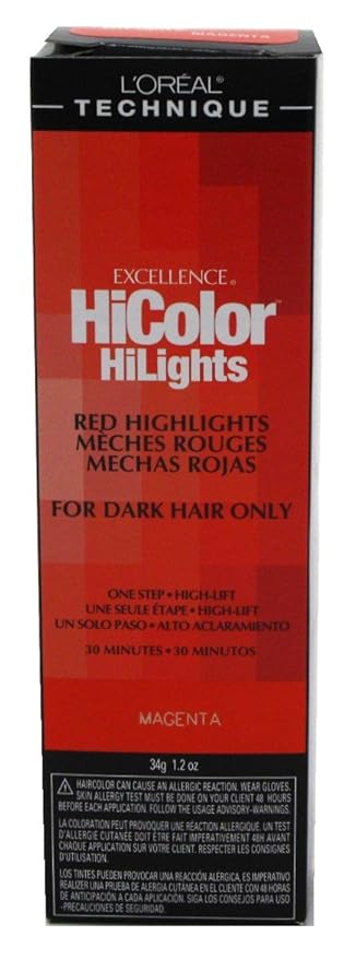 Amazon Com Loreal Excellence Hicolor Hilights Magenta 1 2 Ounce