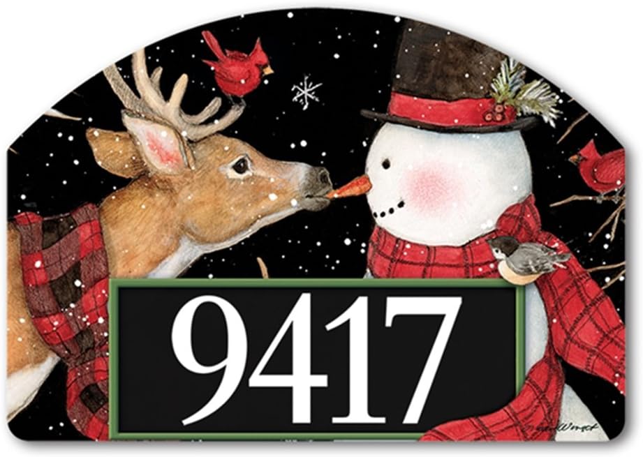 Address Signs - Studio M Nose to Nose Yard DeSign Decorative Yard Sign Magnet, Made in USA, Superior Weather Durability, 14 x 10 Inches