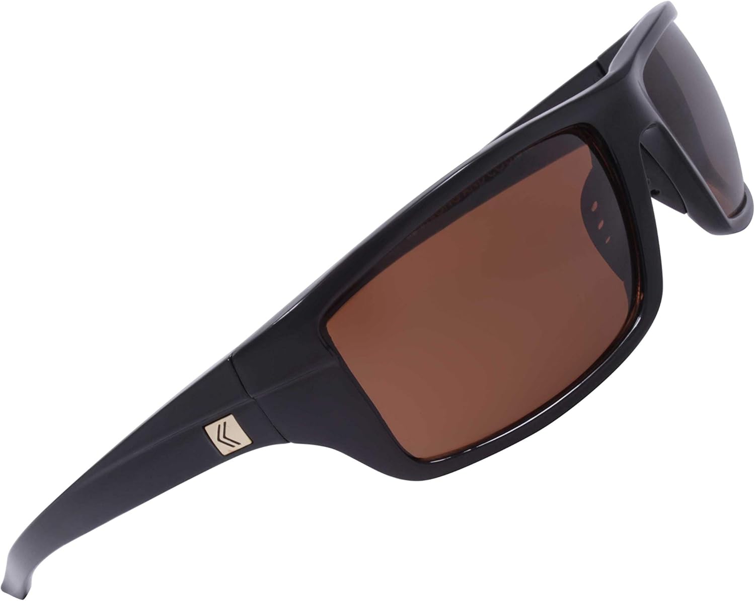 Kreedom Turbine Rectangular Wrap Men's Sunglasses, Gloss Black Frame