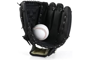 Baseball Glove, Right Hand Throw Softball Gloves, Fastpitch Slowpitch Softball Outfield Mitt, Adult and Youth Sizes, 9.5 to 1