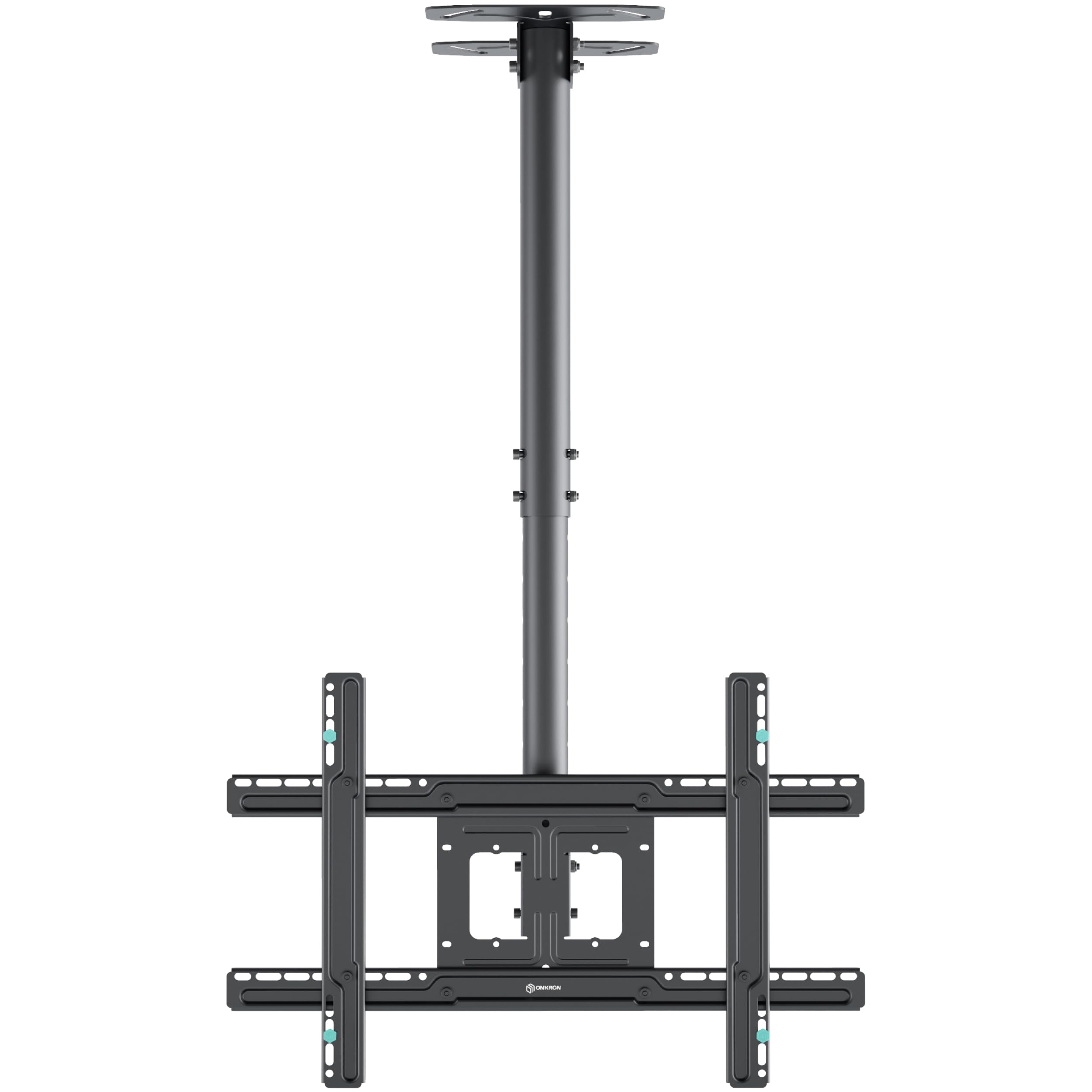 ONKRON Ceiling TV Mount Bracket Height Adjustable for 32 to 70 Inch LED LCD TVs N2L Black