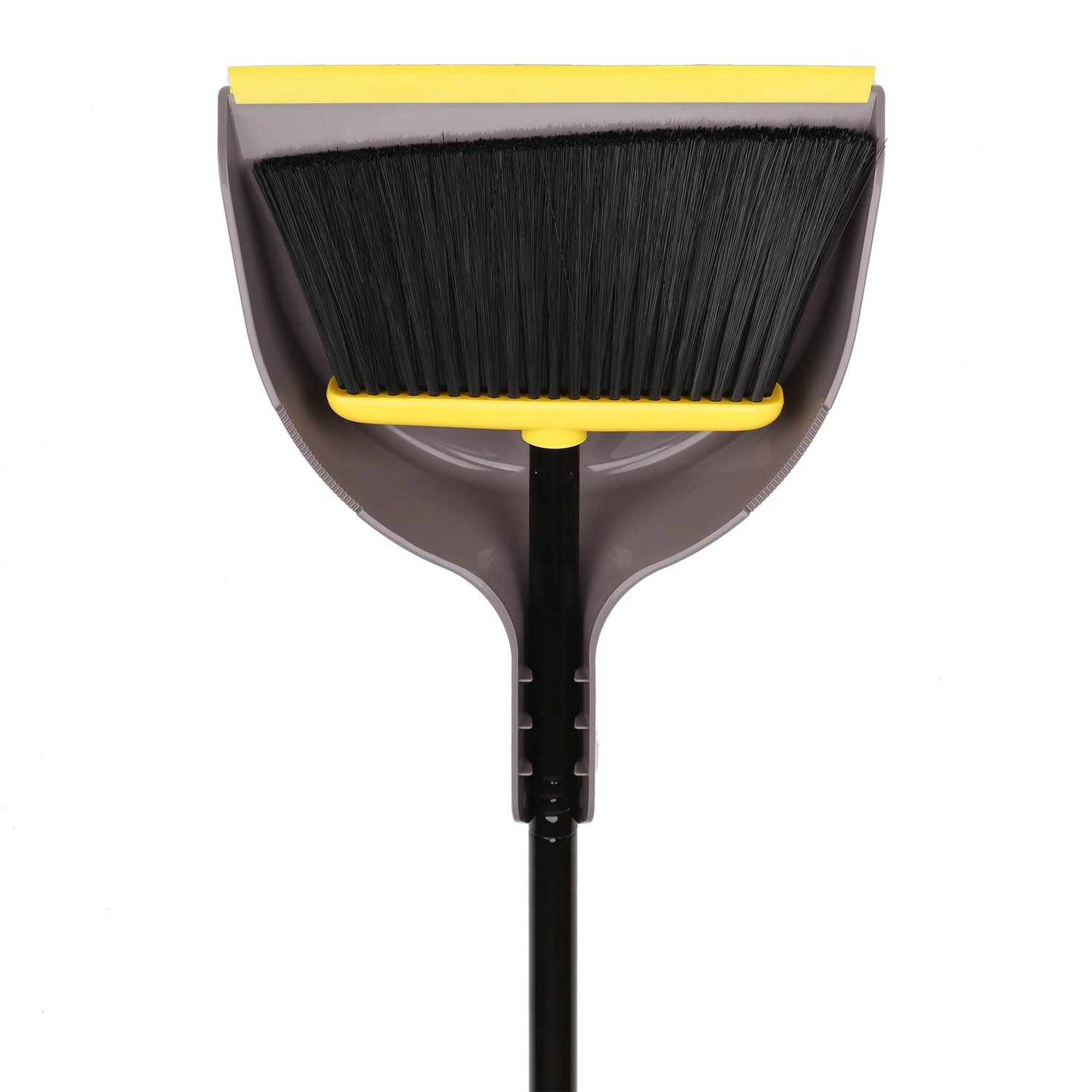 (Similarly)Angle Broom with Dustpan,Dust pan Snaps On Broom Handles,Broom with Attachable Dustpan blue/ white 