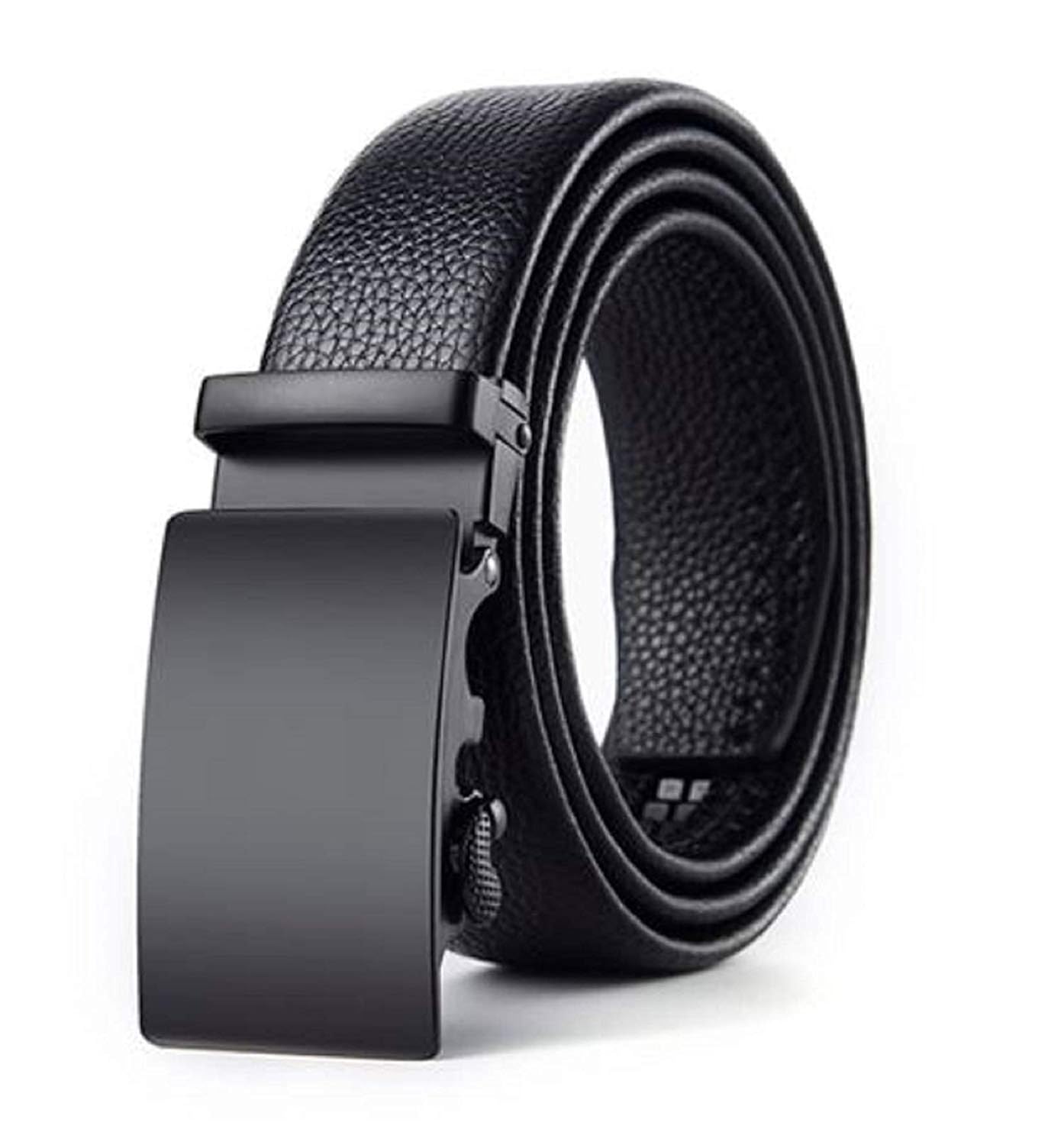 Best Black PU-Leather Adjustable Autlock Ratched Buckle Belts Fashion Waist belt For Men’s Under 500