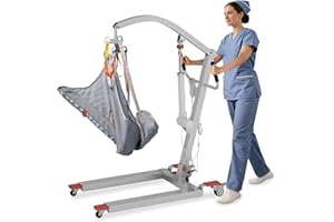 MediHoist Electric Patient Lift 390lbs Capacity Lift Chair w/High Strength Sling and Powerful Motor Lift for Full/Partial Paralysis Patients Suitable for Home & Hospital
