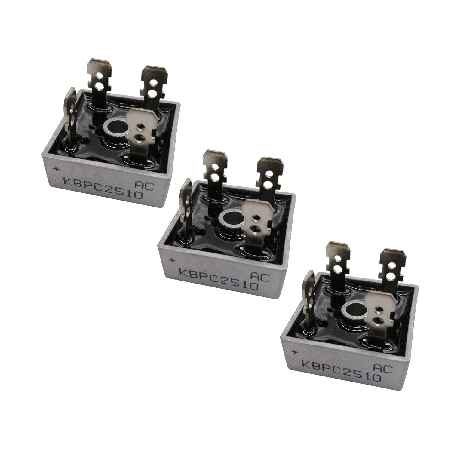 3PCS KBPC2510 Silicon Bridge Rectifier Diode 25A 1000V KBPC Single Phase, Full Wave 25 Amp 1000 Volt