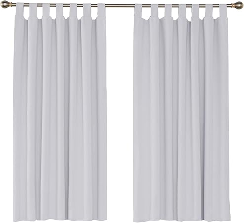 Umi Essentials Thermal Insulated Tab Top Blackout Curtains Energy