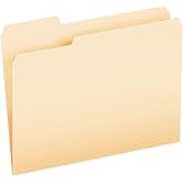 Pendaflex Essentials File Folders, Letter Size, 1/3 Cut, Manila, 100 per Box (752 1/3)