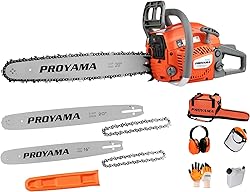 PROYAMA 58CC 2-Cycle Gas Powered Chainsaw, 16-Inch