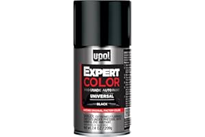 U-POL Expert Color Universal, Automotive Spray Paint, Professional Grade, Long-Lasting, Easy-To-Use, Black