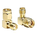 SMA Right Angle Adapter, SMA Male to SMA Female