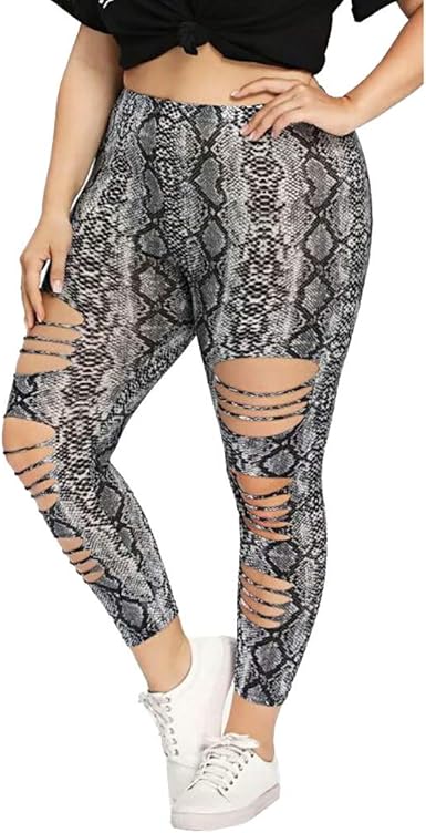 snake print workout leggings