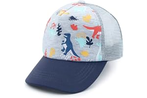 Hpegny Toddler Baseball hat Baby Cap Sun hat Printed Dinosaur Motif Kids Boys Girls Age 0-8T
