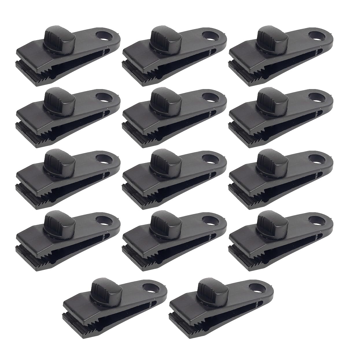 14 Pcs Heavy Duty Tarp and Tent Clips - Crocodile Mouth Clamps for Tarpaulin and Camping