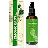 Lemongrass Room Linen & Pillow Spray by Aromafume | 100ml/3.38 fl oz | with Pure Lemongrass Essential Oil | Aromatherapy Spray for Relaxation, Sleep & Stress Relief | Mist for Bedding, Fabrics