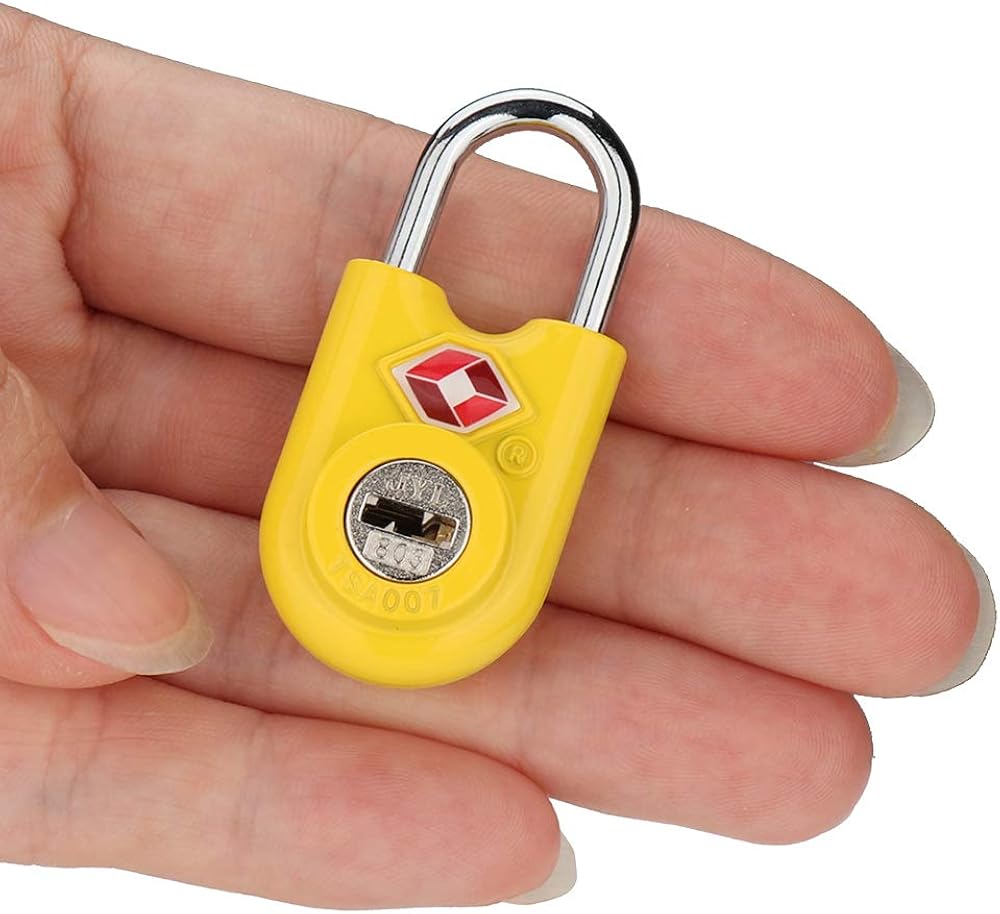  | TSA Compatible Travel Luggage Locks, Alloy body with Steel Shackle, Keyed Lock (YELLOW 2 PACK) … | Luggage Locks