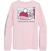 Vineyard Vines Womens Apres Ski Fireplace Whale Long-Sleeve Pocket Tee