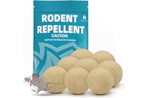 SUAVEC Rodent Repellent, Mice Repellents Indoor, Mouse Repellent, Peppermint Oil to Repel Mice and Rats, Rat Deterrent for House/RV/Shed/Cabin, Mice Away for Camper, Outdoor Rodent Repellant-8P