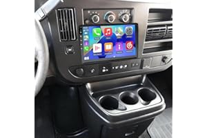 10 inch Android 14 Car Radio for GMC Savana RDS 2008-2024 with Wireless Carplay Android, 2+32G Touch Screen Double Din Stereo