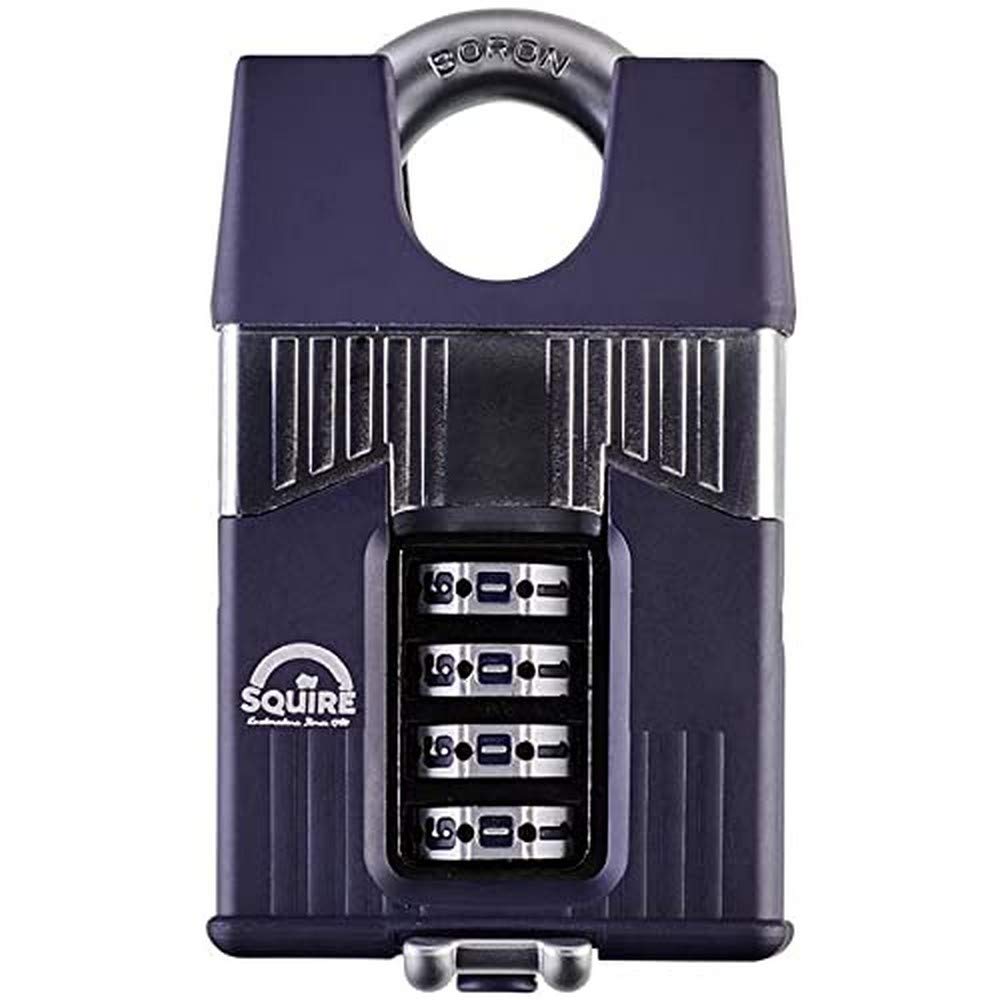 Henry Squire Warrior 4 Wheel Closed Shackle Combination Padlock, 55 mm (Length)