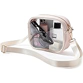 TOBVZOO Clear Bag Stadium Approved, Crossbody Transparent Bag for Concerts Sports Events, Purses for Men & Women