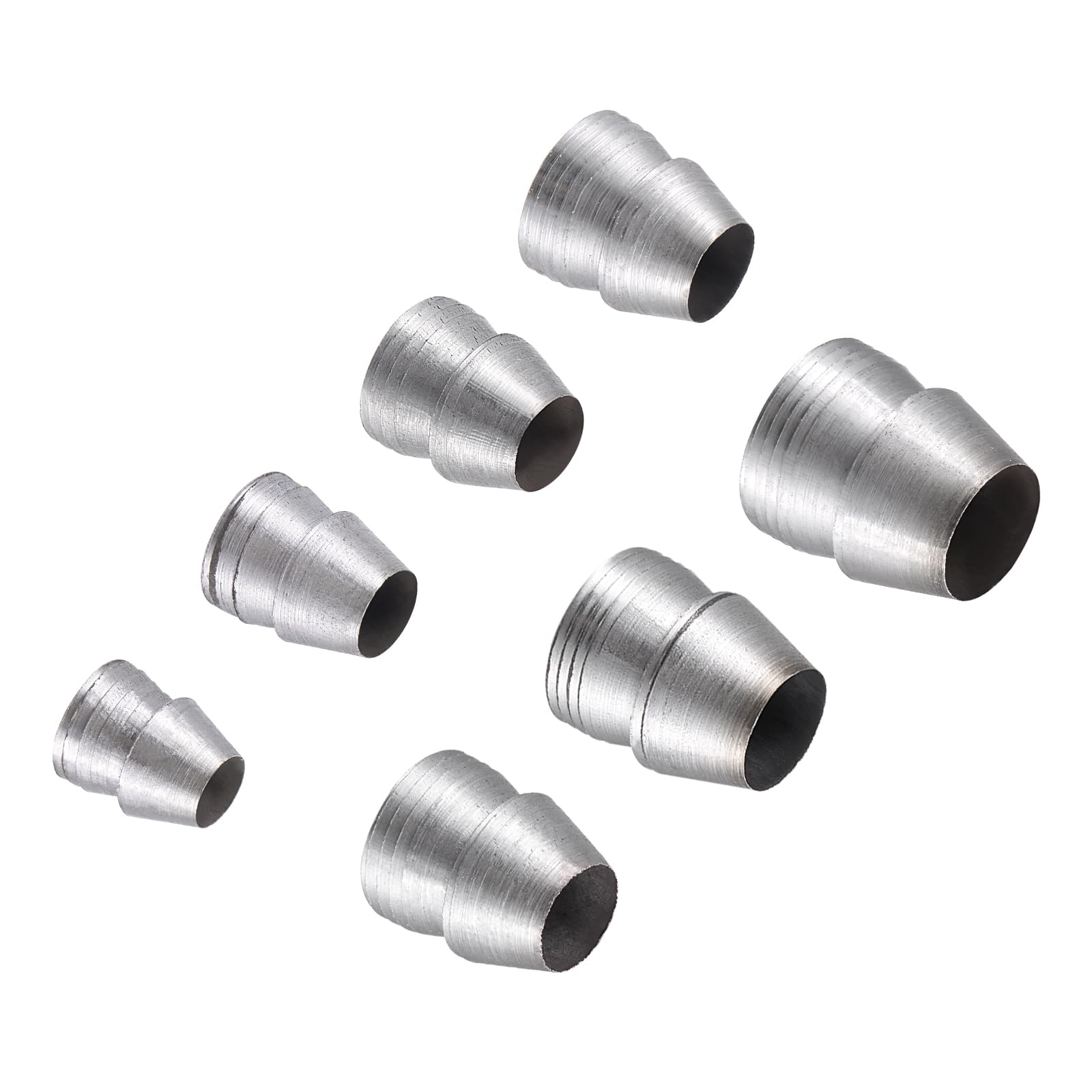 CoCud Round Handle Wedges, 8-19mm Diameter, Carbon Steel Metal Kit Hammer Handle Prevent Splitting Wedge - (Applications: for Axe Claw Hammer), 7-Pieces