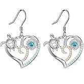 Sea Turtle Earrings,Ocean Beach Animals Dangle Hypoallergenic Animal Jewelry Gifts for Women