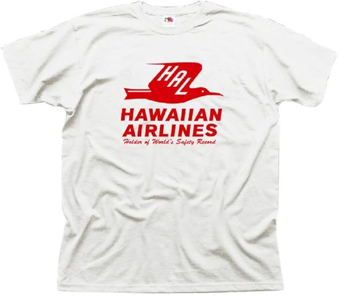 Simplicitees Retro Vintage Hawaiian Airlines Tshirt, Pan Am, BOAC TWA T