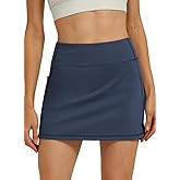 Hiverlay Skorts for Women High Waisted Tennis Skirt with Pocket Golf Skirts Built-in Shorts for Pickleball Running Workout