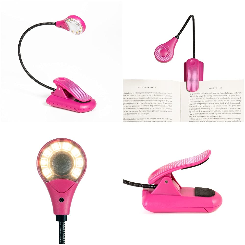 Gifts for Readers & Writers Sureflex80 LED Book Light, Pink