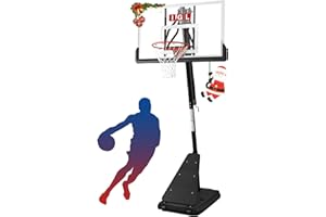 IGL Basketball Hoop Outdoor with 52 Inch Shatterproof Backboard, 10FT Height Portable Basketball Hoop Outdoor, Adjustable Basketball Goal System