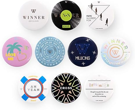 Amazon Yg公式 6thwinner Winner Pin Button ウィナーデビュ6周年記念グッズ ピンボタン バッジ ウィナー ユン ミノ ジヌ スンフン スンユン ウィナー服 ウィナーグッズ Millions バッジ ホビー