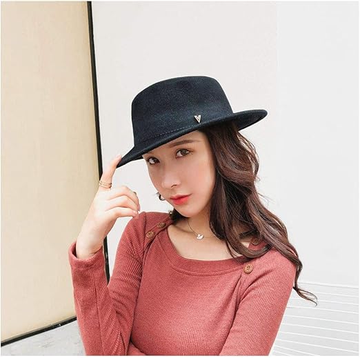 ladies black felt hat uk