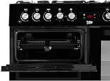 Beko KDVF100K 100cm Dual Fuel Range Cooker Black view 4