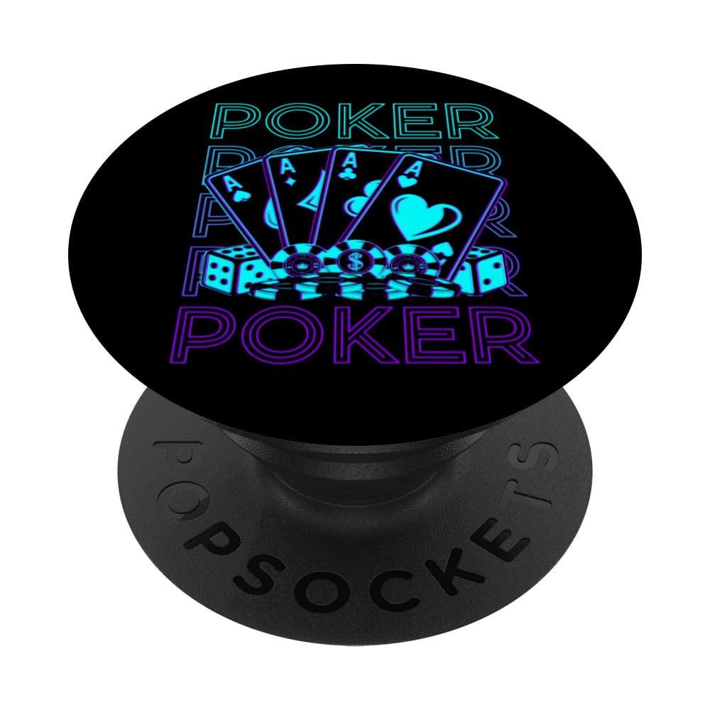 Poker Retro PopSockets Swappable PopGrip