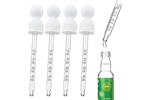 Oxyooh 4 Pack Glass Dropper Pipettes Compatible with SodaStream Bubly Drops Bubbly Drops Sodastream Flavors for Soda Stream Dropper Accessories