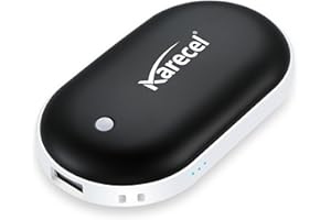 Karecel Rechargeable Hand Warmers, Electric Hand Warmer 5200mAh Powerbank Reusable Handwarmers, Portable USB Hand Warmer Heater Battery Pocket Warmer, Best Gifts for Men and Women in Cold Winter