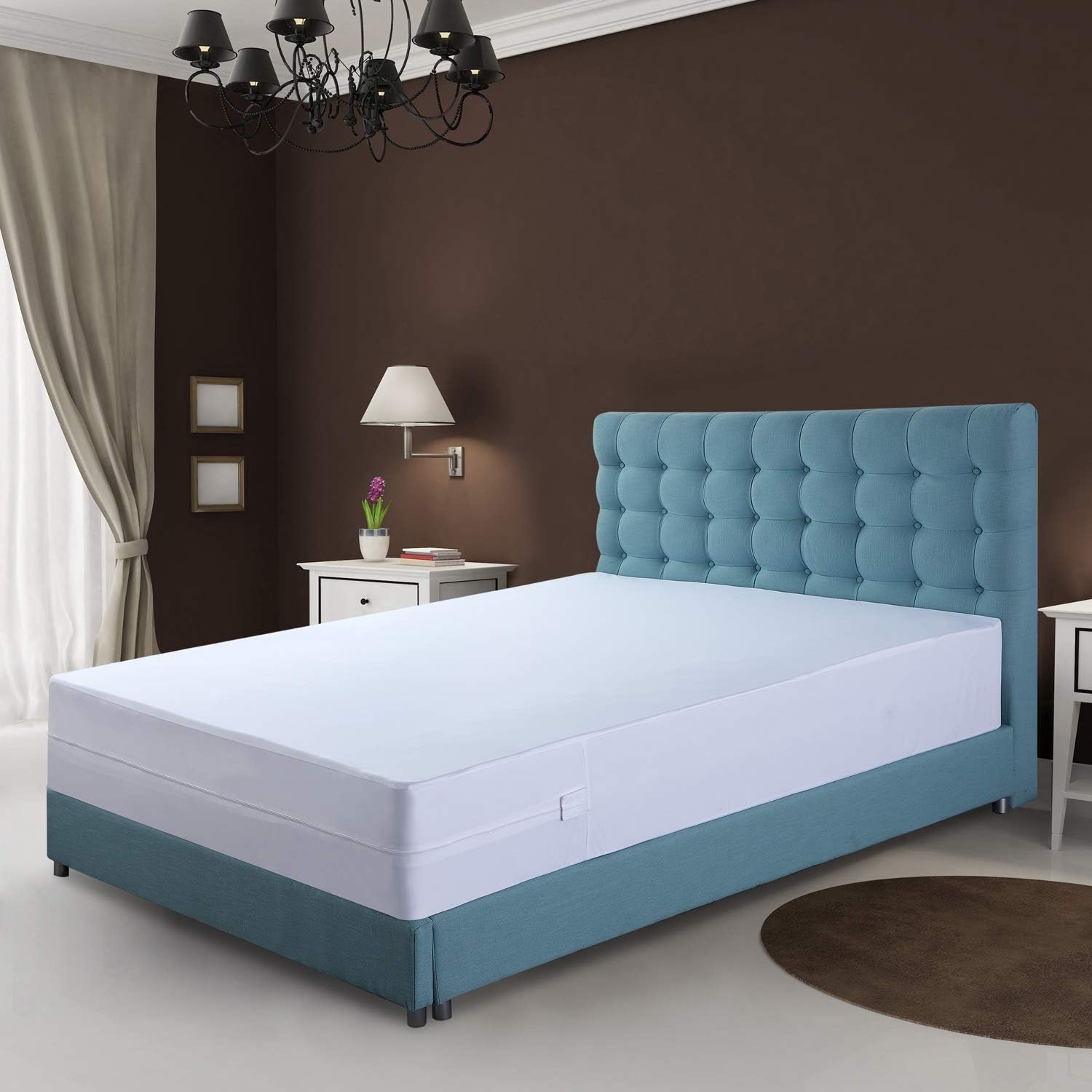 Utopia Bedding Premium Zippered Waterproof Mattress Encasement - Zipper Opening Protector - Fits 13 Inches Deep - Bed Bug Proof (Twin): Home & Kitchen